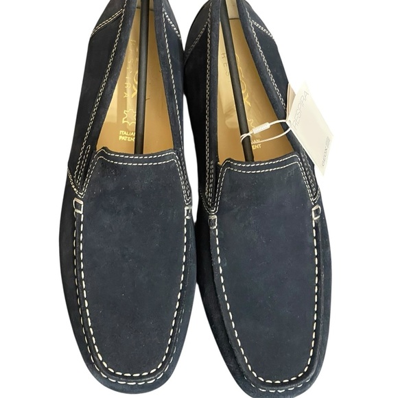 GEOX Respira Men Navy Breathable Italian Patent Suede
Driving Shoes size 43.5 - Picture 4 of 16